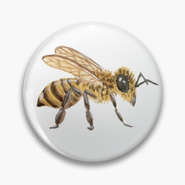 Artikelvorschau, Aquarell Honigbienen - einzelne Biene entworfen und verkauft von paintedpansy.