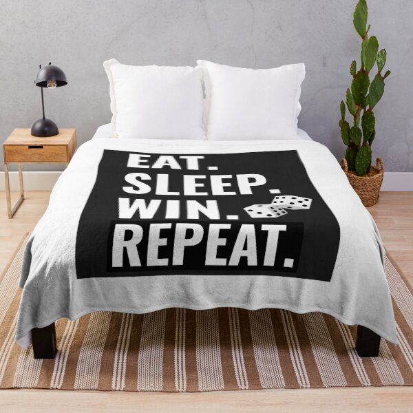 Item preview, EAT. SLEEP. WIN. REPEAT. LUCKY DICE SHIRT designed and sold by BestCoolStuff.