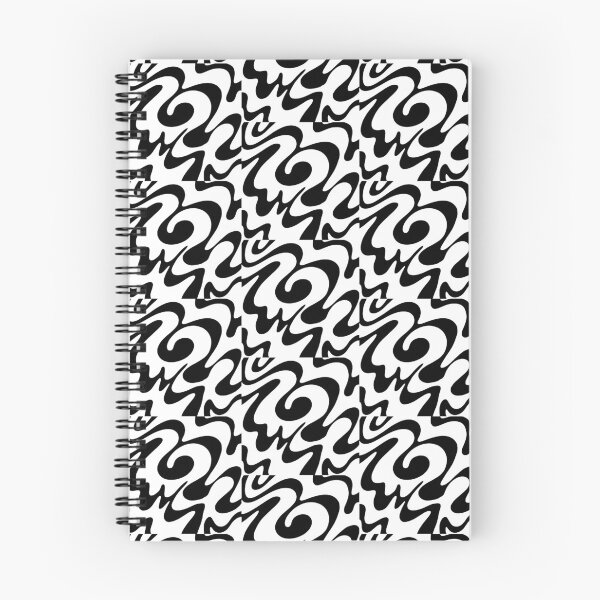 Item preview, Black and White Swirls Abstract Pattern  designed and sold by palaco210.