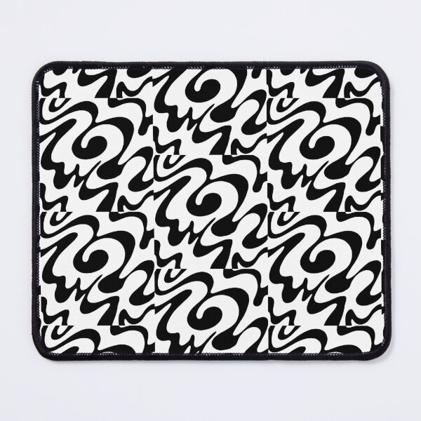 Item preview, Black and White Swirls Abstract Pattern  designed and sold by palaco210.