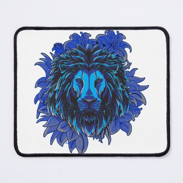 Item preview, The majestic blue lion's head designed and sold by MiarCo.