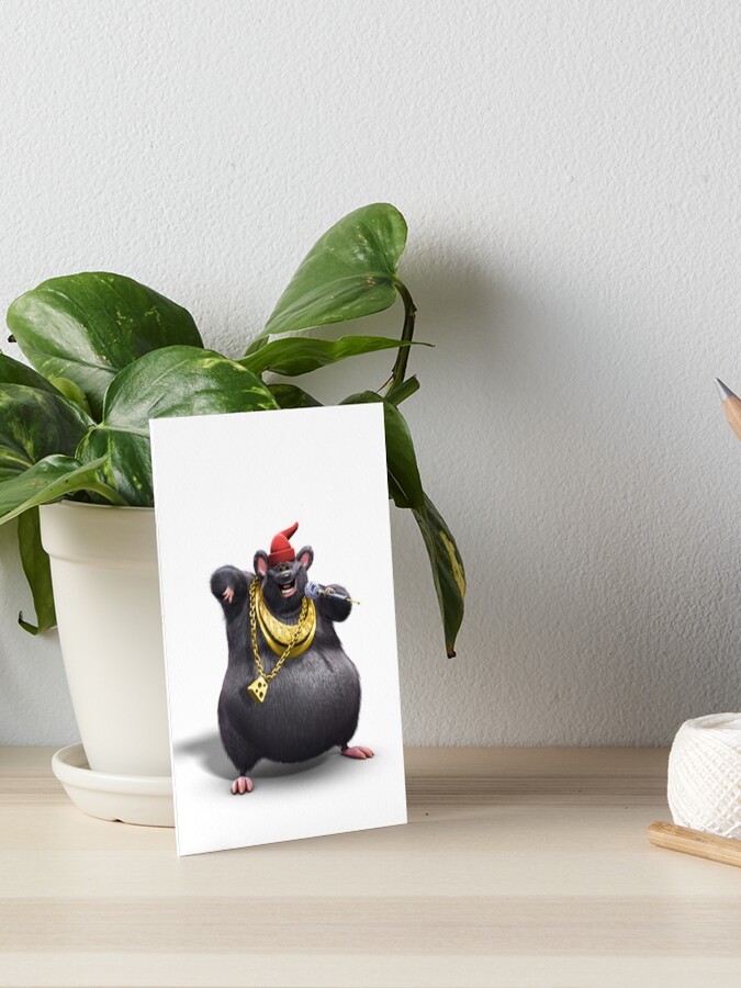 biggie cheese Adorable happy mouse Art Board Print for Sale by ilan975