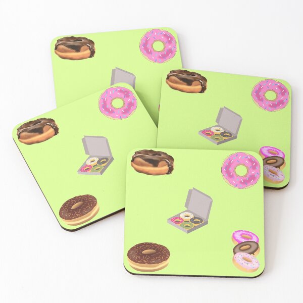 Item preview, Frosted Donuts Fan Pack In Lime Colour designed and sold by LuckyKermit.