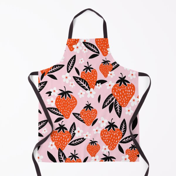 Item preview, Strawberry Blooms – Red & Black designed and sold by Cat Coquillette.
