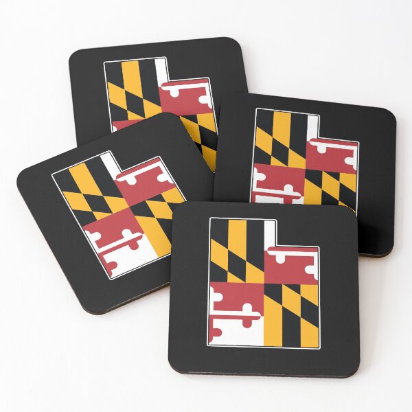 Item preview, Maryland Flag Utah Map designed and sold by MarylandStyle.