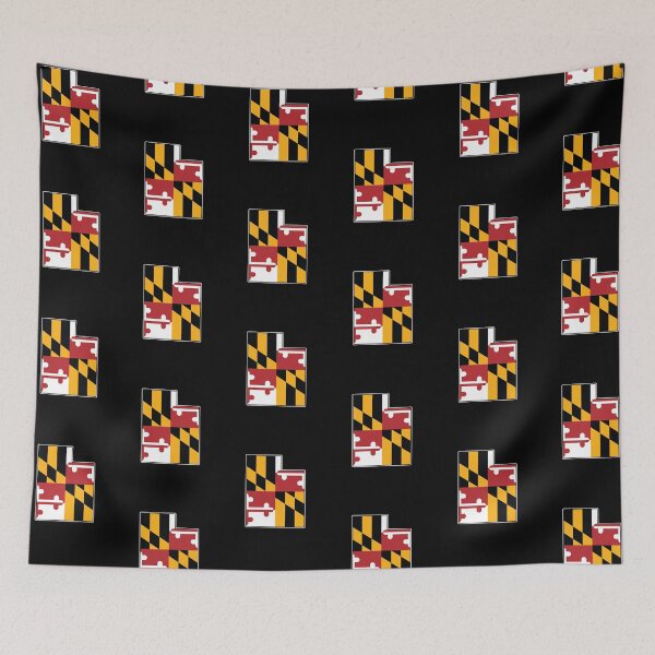 Item preview, Maryland Flag Utah Map designed and sold by MarylandStyle.