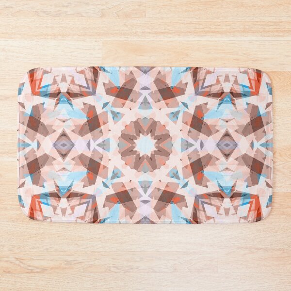 Item preview, Modern Autumn Fall Muted Pink Brown Blue Geometric Design Pattern designed and sold by PatternPerfect.