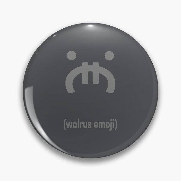 Item preview, Walrus Emoji Gray designed and sold by floor3design.