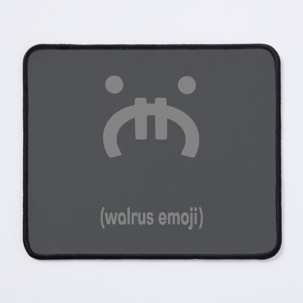 Item preview, Walrus Emoji Gray designed and sold by floor3design.