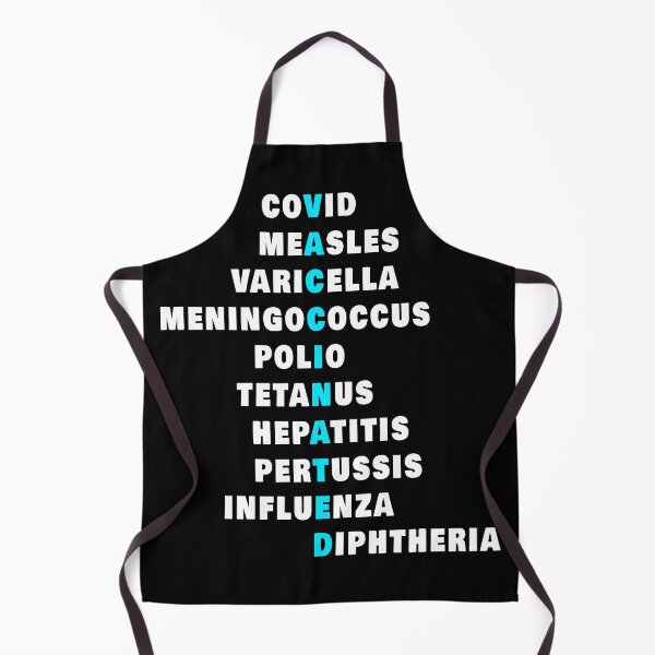 Item preview, Covid Measles Varicella Meningococcal Polio Tetanus Hepatitis Pertussis Influenza Diphtheria Awesome White And Blue Vaccinated Design designed and sold by thebaronart.
