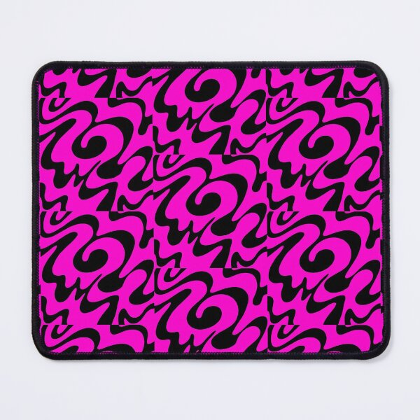 Item preview, Pink and Black Lines Swirls Abstract Pattern  designed and sold by palaco210.