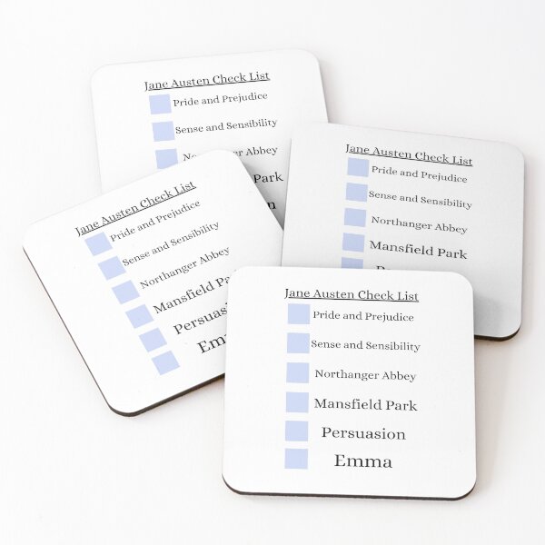 Item preview, Jane Austen Check List designed and sold by LittleDollGames.