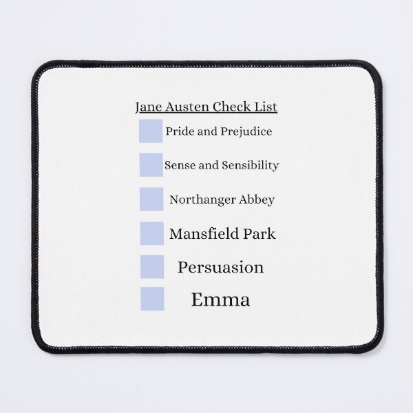 Item preview, Jane Austen Check List designed and sold by LittleDollGames.