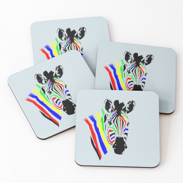 Item preview, Brightly Colored Zebra | African Wildlife designed and sold by Scotch Macaskill.