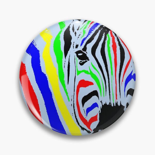 Item preview, Brightly Colored Zebra | African Wildlife designed and sold by Scotch Macaskill.