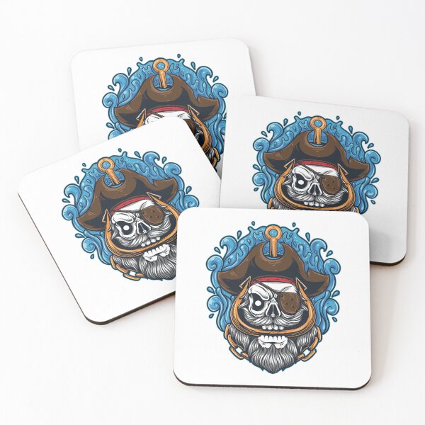Item preview, Pirate Skull designed and sold by Vector Scout Lab.