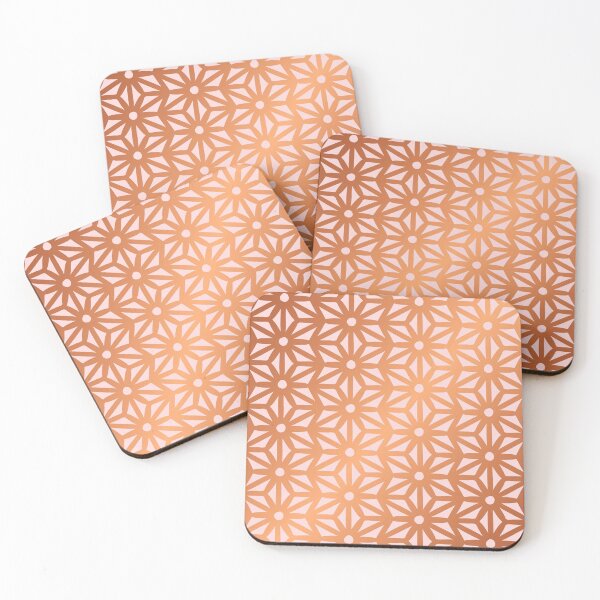 Item preview, Asanoha Pattern – Rose Gold & Blush designed and sold by Cat Coquillette.