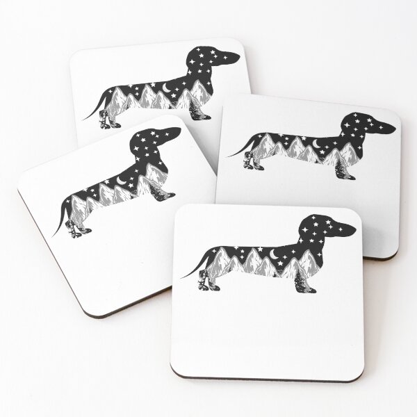 Item preview, dachshund dog lover night mountain christmas gift designed and sold by alaechamlal.