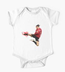 Zlatan Ibrahimovic fliegender Ninja-Kick Baby Body Kurzarm