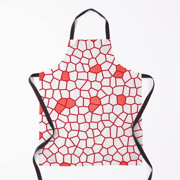 Item preview, Red and white mosaic pattern designed and sold by REALDesign-Shop.