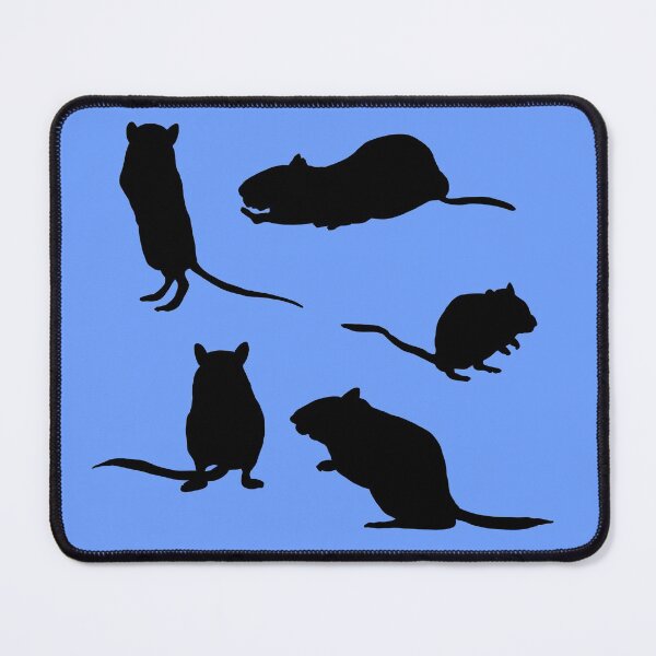 Item preview, Five black gerbil silhouettes designed and sold by Becky-Marie.
