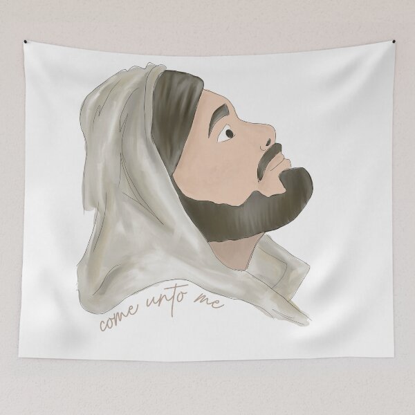 Item preview, Come unto me - watercolor Christ designed and sold by Handdrawnbyzoe.