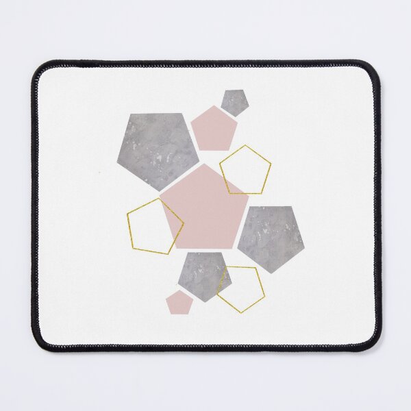 Item preview, Geometrical Pentagon Shapes with Marble Texture designed and sold by cerenalkan.