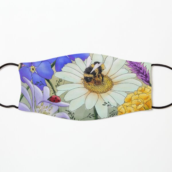 Floral Nature Digital Art Kids Mask