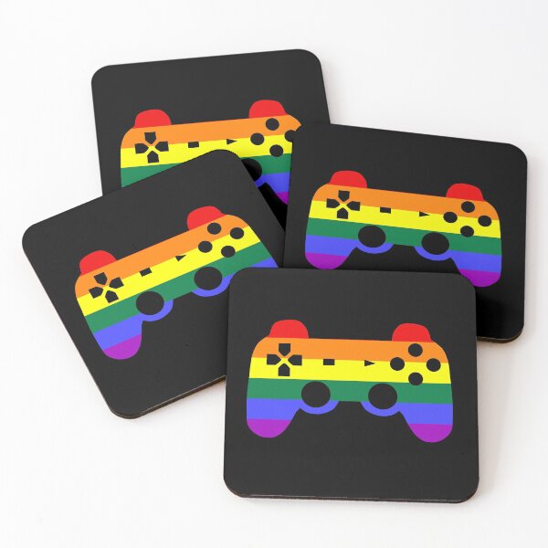Item preview, Gay Pride Rainbow Flag Video Game - Gaymer designed and sold by DiscoBoogie.
