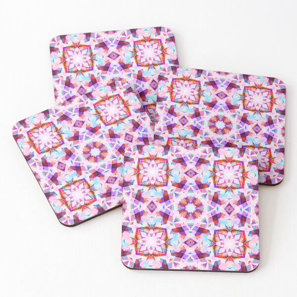 Item preview, Modern Autumn Fall Vibrant Purple Pink Brown Blue Geometric Design Pattern designed and sold by PatternPerfect.