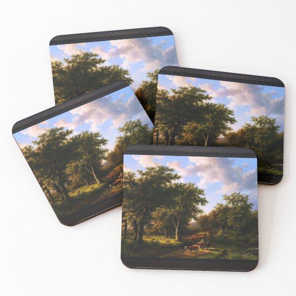 Item preview, Waldlandschaft mit Hirten und Vieh by Barend Cornelis Koekkoek Fine Art Xzendor7 Old Masters Reproductions designed and sold by Xzendor7 Digital Art Creations.