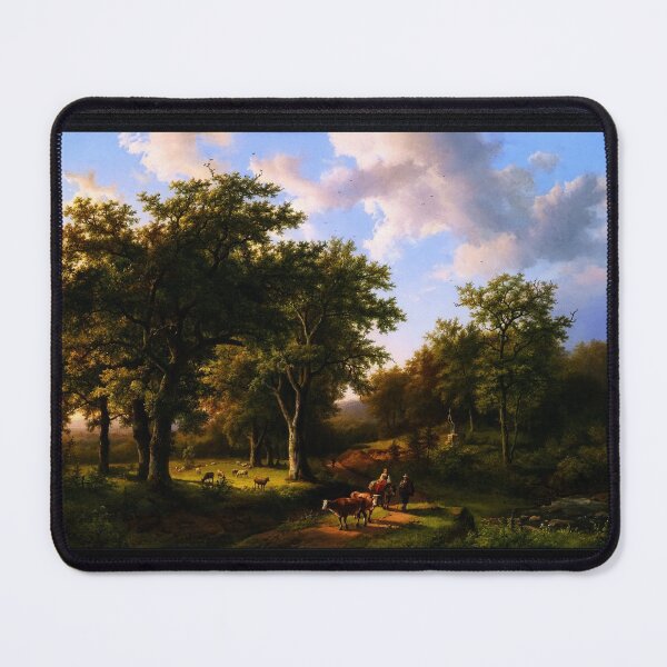 Artikelvorschau, Waldlandschaft mit Hirten und Vieh von Barend Cornelis Koekkoek Fine Art Xzendor7 Reproduktionen alter Meister entworfen und verkauft von Xzendor7 Digital Art Creations.