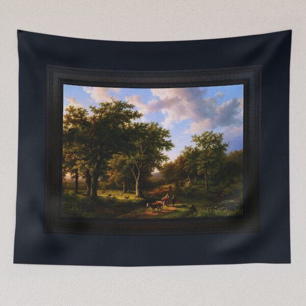Item preview, Waldlandschaft mit Hirten und Vieh by Barend Cornelis Koekkoek Fine Art Xzendor7 Old Masters Reproductions designed and sold by Xzendor7 Digital Art Creations.