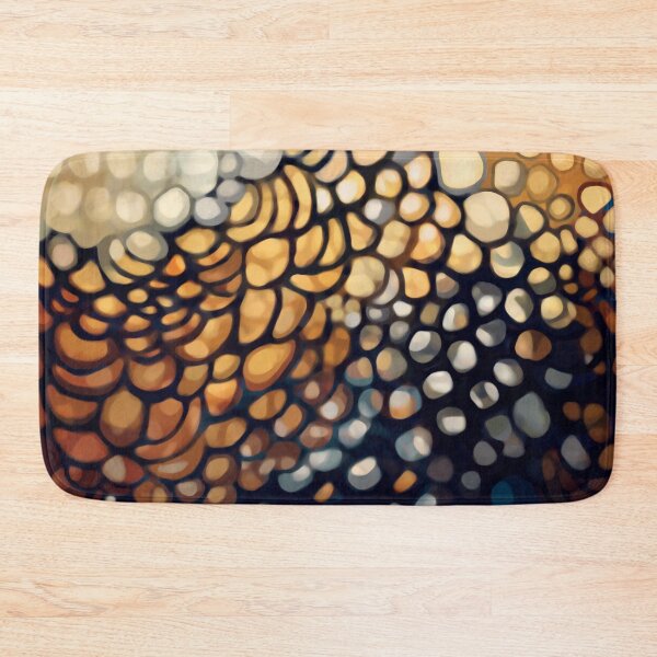 Artikelvorschau, Abstract, circles, lines, ochre, terracotta, beige, vintage blue entworfen und verkauft von Svitac.