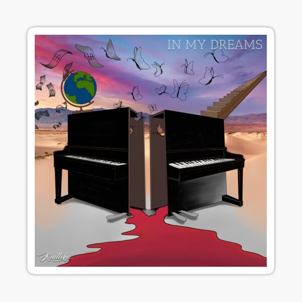 "In my dreams" Single cover artwork Sticker