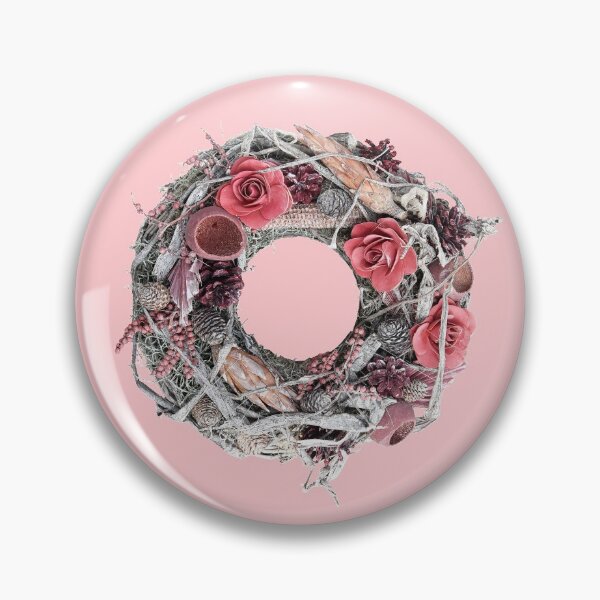 Item preview, Christmas wreath, pink decorations designed and sold by MarketVisionAV.