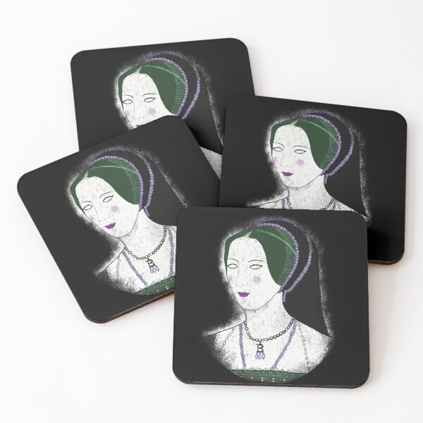 Item preview, Undead Anne Boleyn Tudor portrait GOTH METAL ALTERNATIVE Shirt art card bag  designed and sold by Sarah-Wilde.