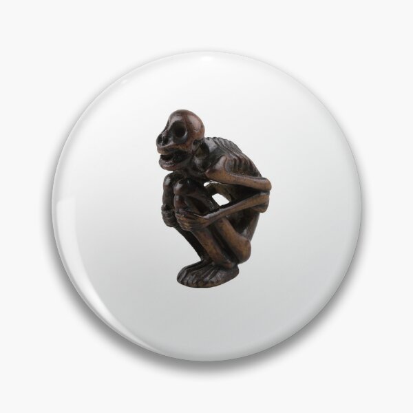 Item preview, Netsuke of Crouching Figure of a Skeleton, Japan designed and sold by McSeller.