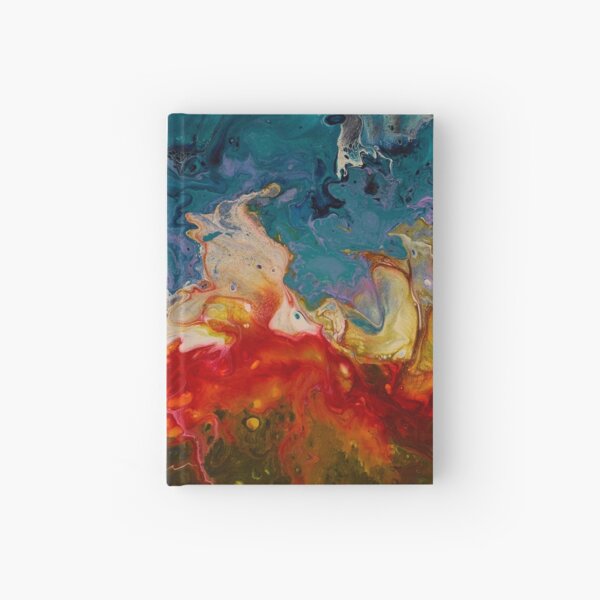 Fire & Ice - Acrylic Paint Pour Hardcover Journal