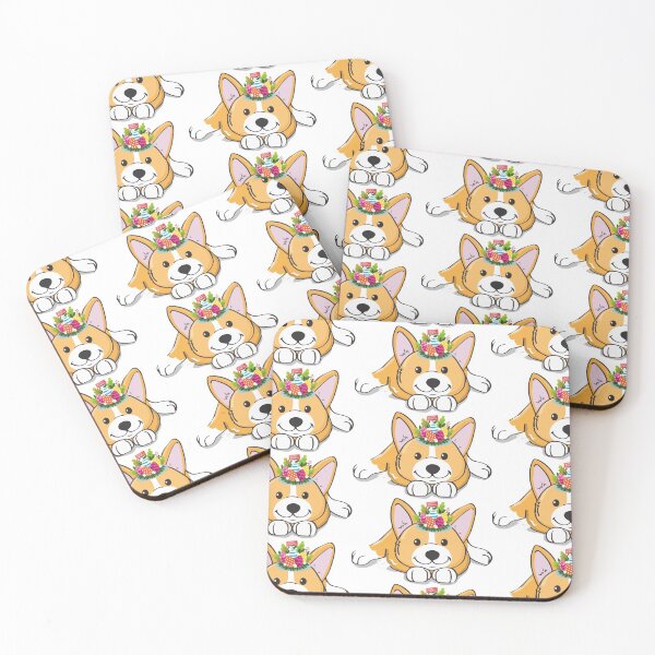 Item preview, Funny Dog Crown Flower designed and sold by so01.