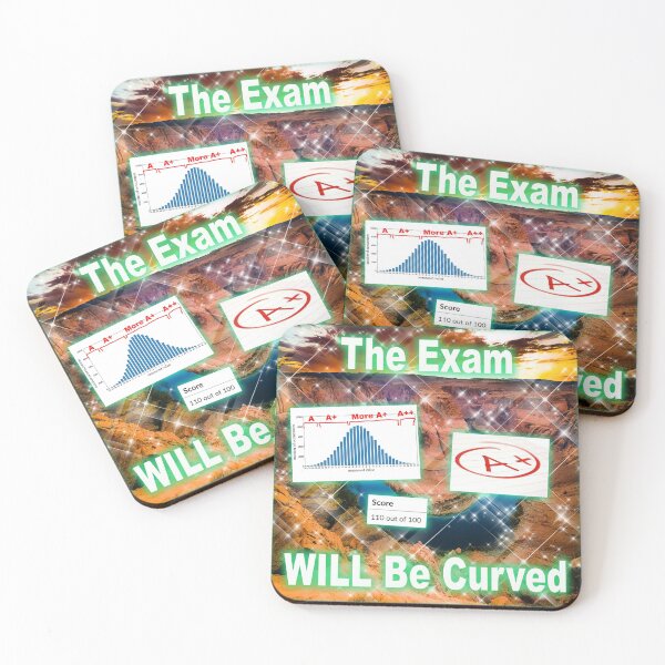 Item preview, THE EXAM WILL HAVE THICC CURVE designed and sold by UMich Affirmations.