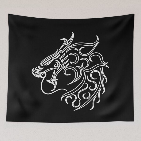 Item preview, Art in the shape of a dragon's head designed and sold by MiarCo.