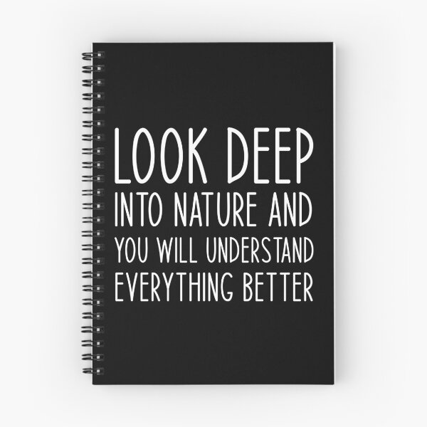 Item preview, Look deep into nature and you will understand everything better - Haking Hakers Sarcastic Funny Hilarious Present For Mom, Dad , Girlfriend Or Boyfriend designed and sold by Aymanclothings.