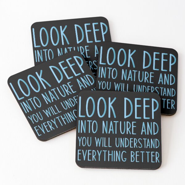 Item preview, Look deep into nature and you will understand everything better - Haking Hakers Sarcastic Funny Hilarious Present For Mom, Dad , Girlfriend Or Boyfriend designed and sold by Aymanclothings.