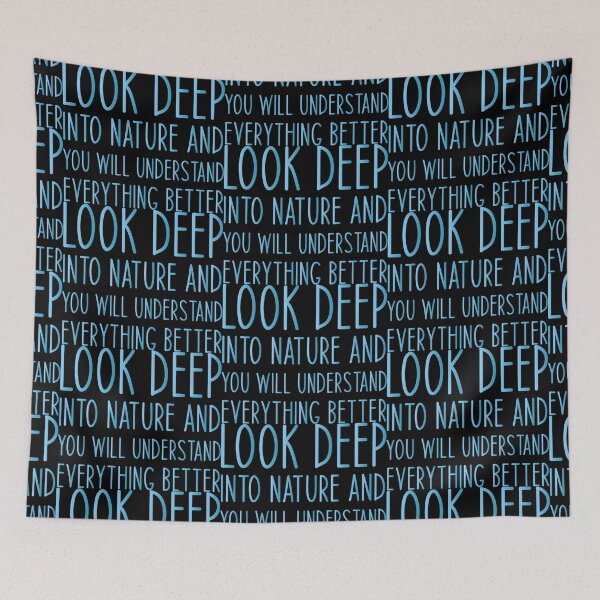 Item preview, Look deep into nature and you will understand everything better - Haking Hakers Sarcastic Funny Hilarious Present For Mom, Dad , Girlfriend Or Boyfriend designed and sold by Aymanclothings.