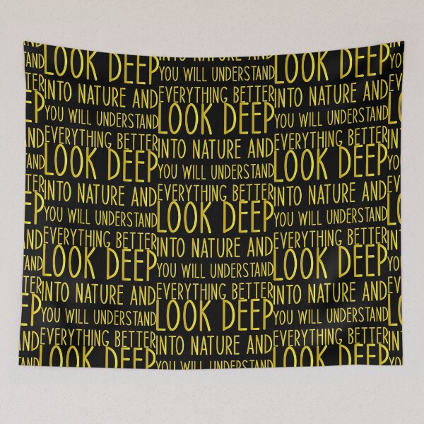 Item preview, Look deep into nature and you will understand everything better - Haking Hakers Sarcastic Funny Hilarious Present For Mom, Dad , Girlfriend Or Boyfriend designed and sold by Aymanclothings.