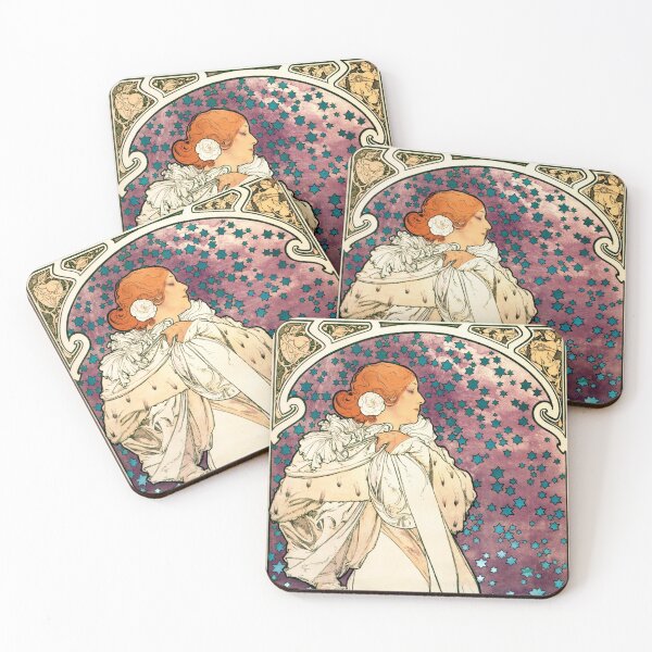Item preview, Sarah Bernhardt - La Dame aux Camelias - Alphonse Mucha 1896 designed and sold by Gin  Neko.