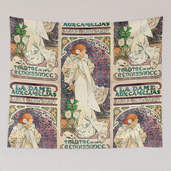 Item preview, Sarah Bernhardt - La Dame aux Camelias - Alphonse Mucha 1896 designed and sold by Gin  Neko.