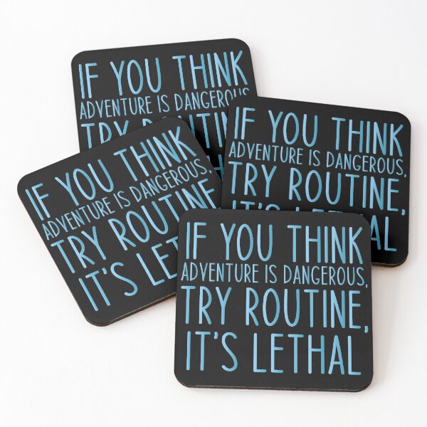 Item preview, If you think adventure is dangerous, try routine, it’s lethal - Haking Hakers Sarcastic Funny Hilarious Present For Mom, Dad , Girlfriend Or Boyfriend designed and sold by Aymanclothings.