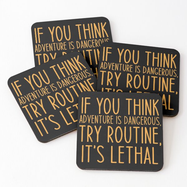 Item preview, If you think adventure is dangerous, try routine, it’s lethal - Haking Hakers Sarcastic Funny Hilarious Present For Mom, Dad , Girlfriend Or Boyfriend designed and sold by Aymanclothings.